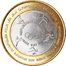 Coin, Benin, IDAO, 6000 CFA, 2005, Jeux Olympiques de Pékin, MS(63)