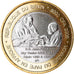 Coin, Benin, IDAO, 6000 CFA, 2005, Pape Jean Paul II, MS(63), Bi-Metallic