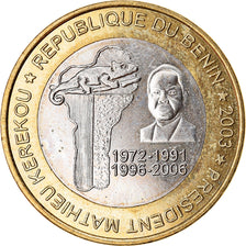 Moneta, Benin, 6000 CFA, 2003, Président Mathieu Kerekou, SPL, Bi-metallico
