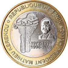 Moneta, Benin, 6000 CFA, 2003, Président Mathieu Kerekou, SPL, Bi-metallico