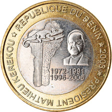 Moneta, Benin, 6000 CFA, 2003, Président Mathieu Kerekou, SPL, Bi-metallico