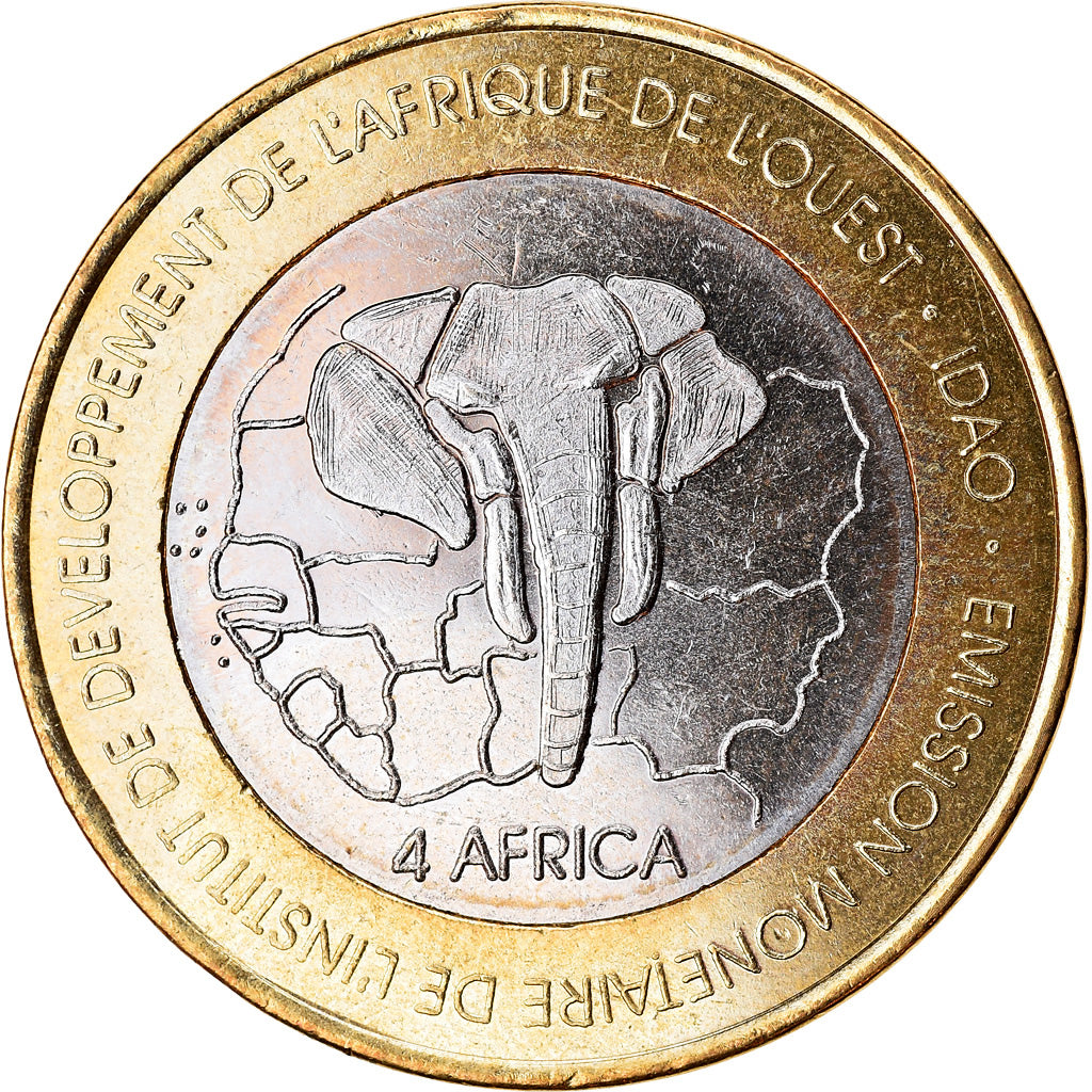 Monnaie, Togo, IDAO, 6000 CFA, 2003, Femme Guin, SPL, Bi-Metallic