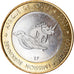 Monnaie, Burkina Faso, IDAO, 6000 CFA, 2003, Rhinocéros, SPL, Bi-Metallic