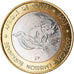 Coin, Burkina Faso, IDAO, 6000 CFA, 2003, Rhinocéros, MS(63), Bi-Metallic