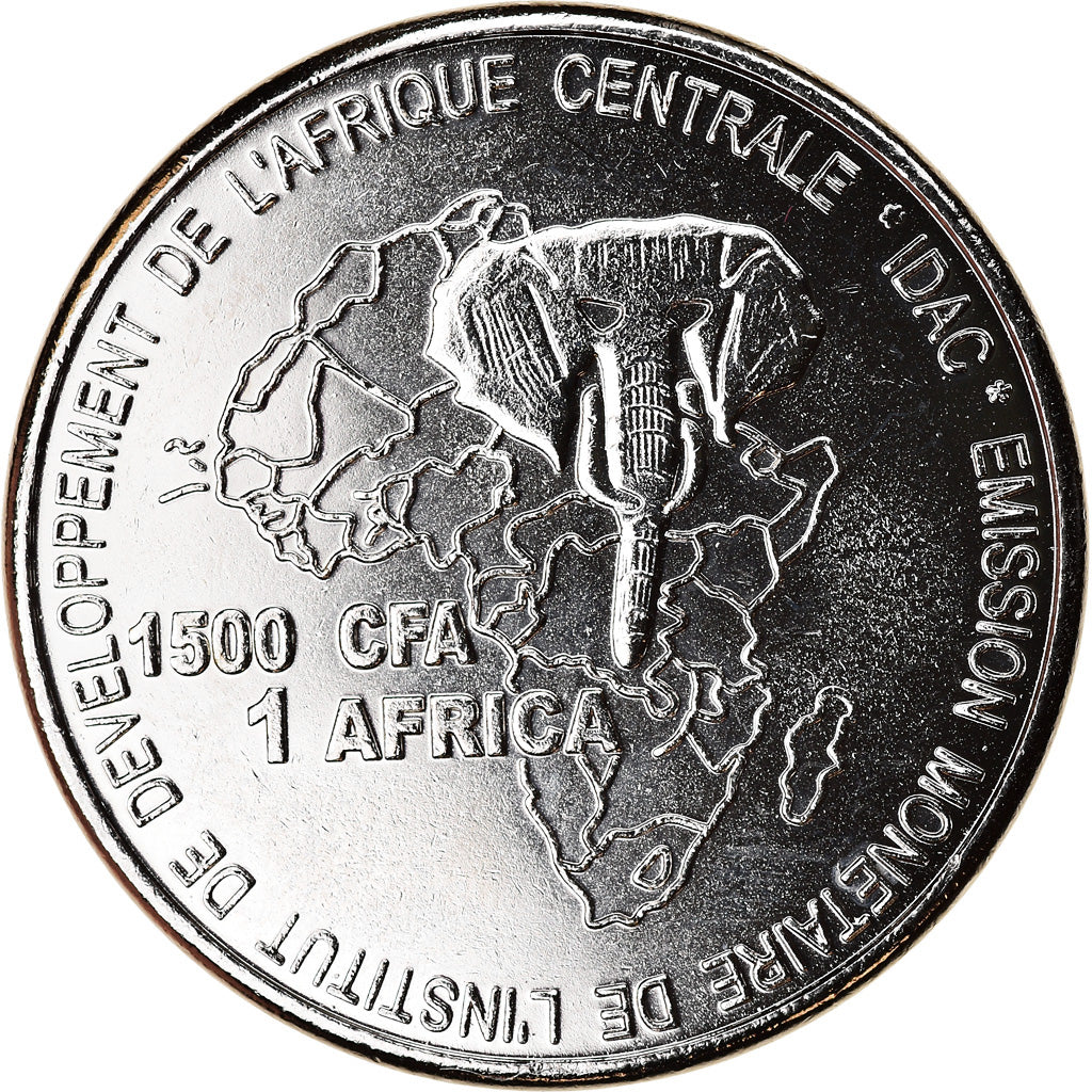 Coin, Cameroon, 1500 CFA Francs-1 Africa, 2006, Paris, Coupe du monde de