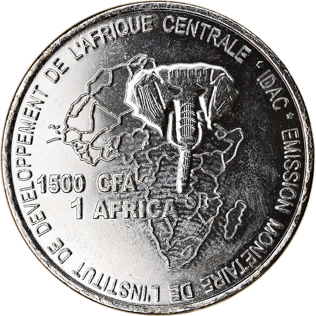 Coin, Cameroon, 1500 CFA Francs-1 Africa, 2006, Paris, Coupe du monde de