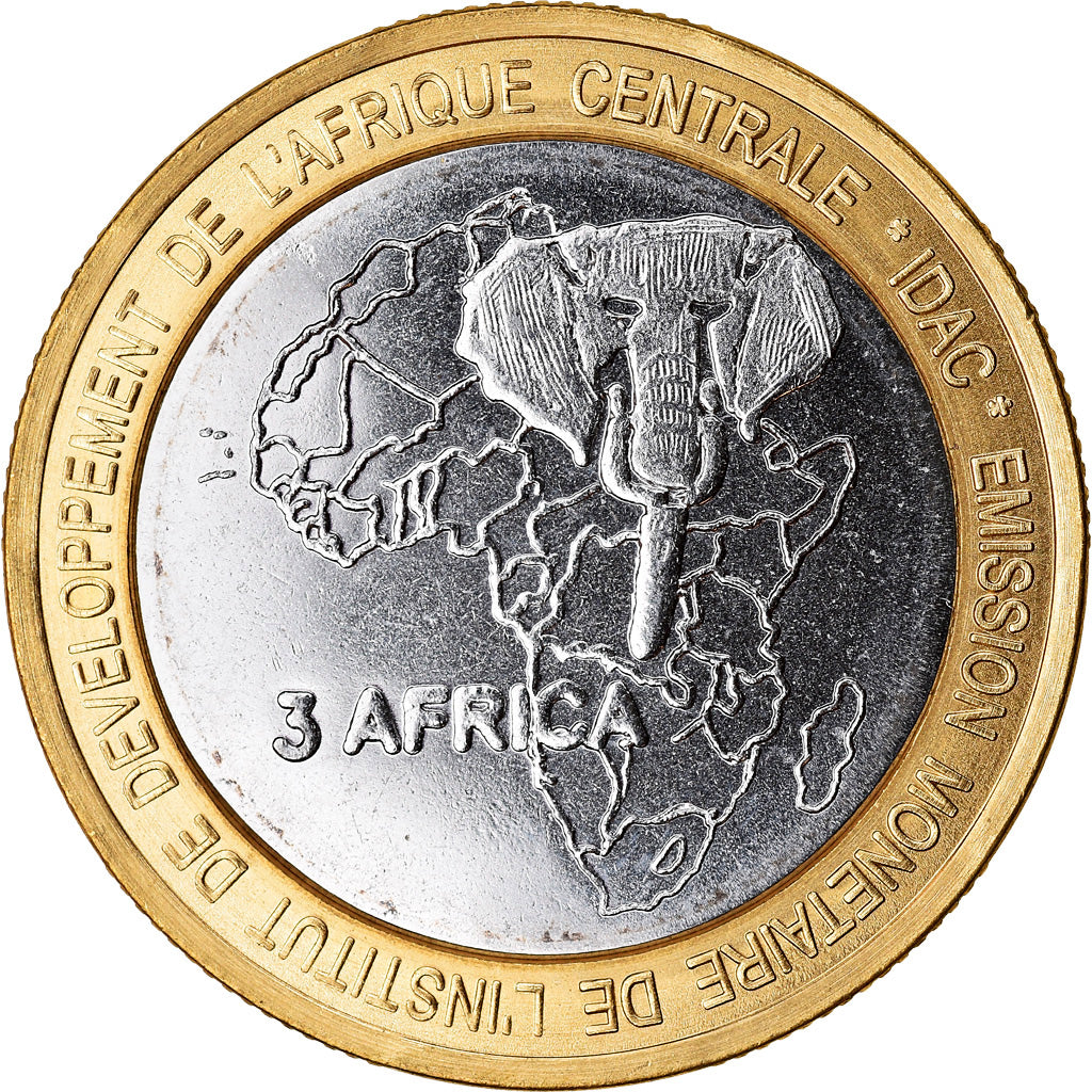 Monnaie, Cameroun, 4500 CFA Francs-3 Africa, 2005, Paris, Pape Benoit XVI, SPL