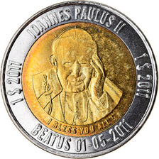 Moneta, Micronesia, Dollar, 2011, Béatification de Jean Paul II, SPL
