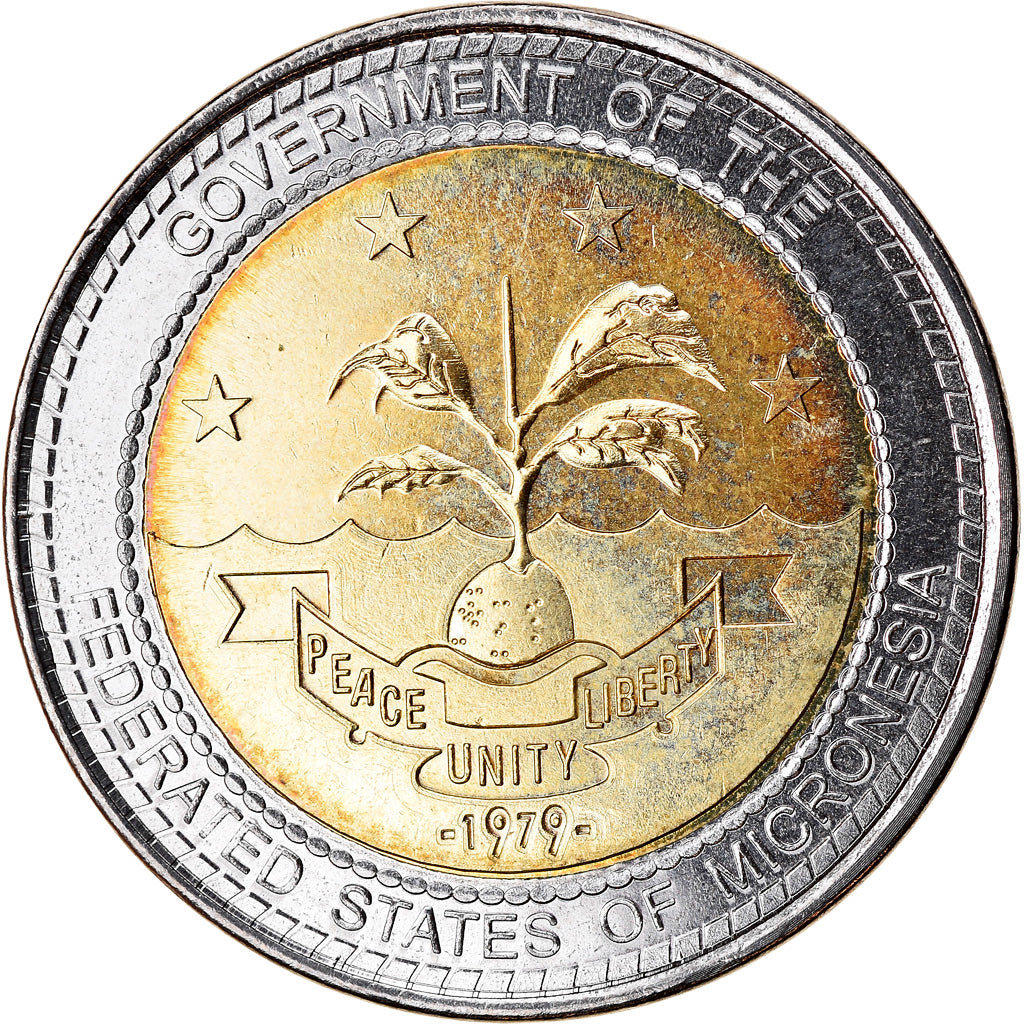 Moneta, Micronesia, Dollar, 2011, Béatification de Jean Paul II, SPL