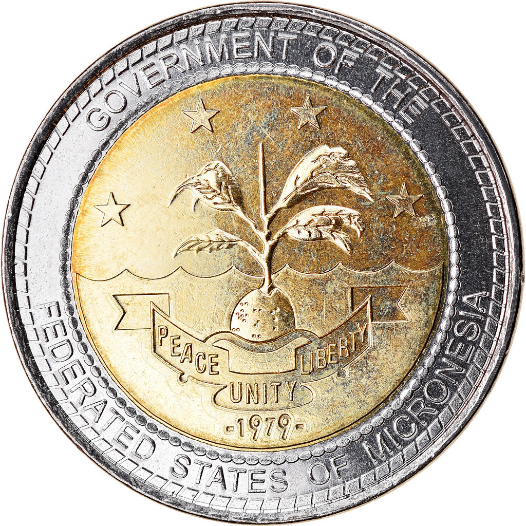 Münze, Micronesia, Dollar, 2011, Béatification de Jean Paul II, UNZ