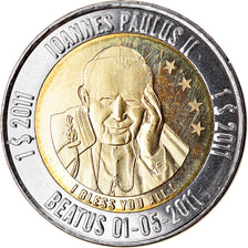Moneta, Micronesia, Dollar, 2011, Béatification de Jean Paul II - Etoiles, SPL