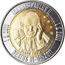 Münze, Micronesia, Dollar, 2011, Béatification de Jean Paul II - Etoiles, UNZ
