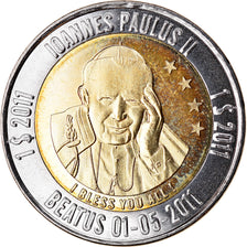 Münze, Micronesia, Dollar, 2011, Béatification de Jean Paul II - Etoiles, UNZ