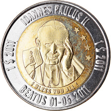 Münze, Micronesia, Dollar, 2011, Béatification de Jean Paul II - Etoiles, UNZ