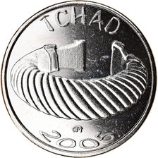 Coin, Chad, 1500 CFA - 1 Africa, 2005, Paris, Bracelet, MS(63), Nickel plated