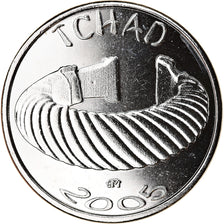 Coin, Chad, 1500 CFA - 1 Africa, 2005, Paris, Bracelet, MS(63), Nickel plated