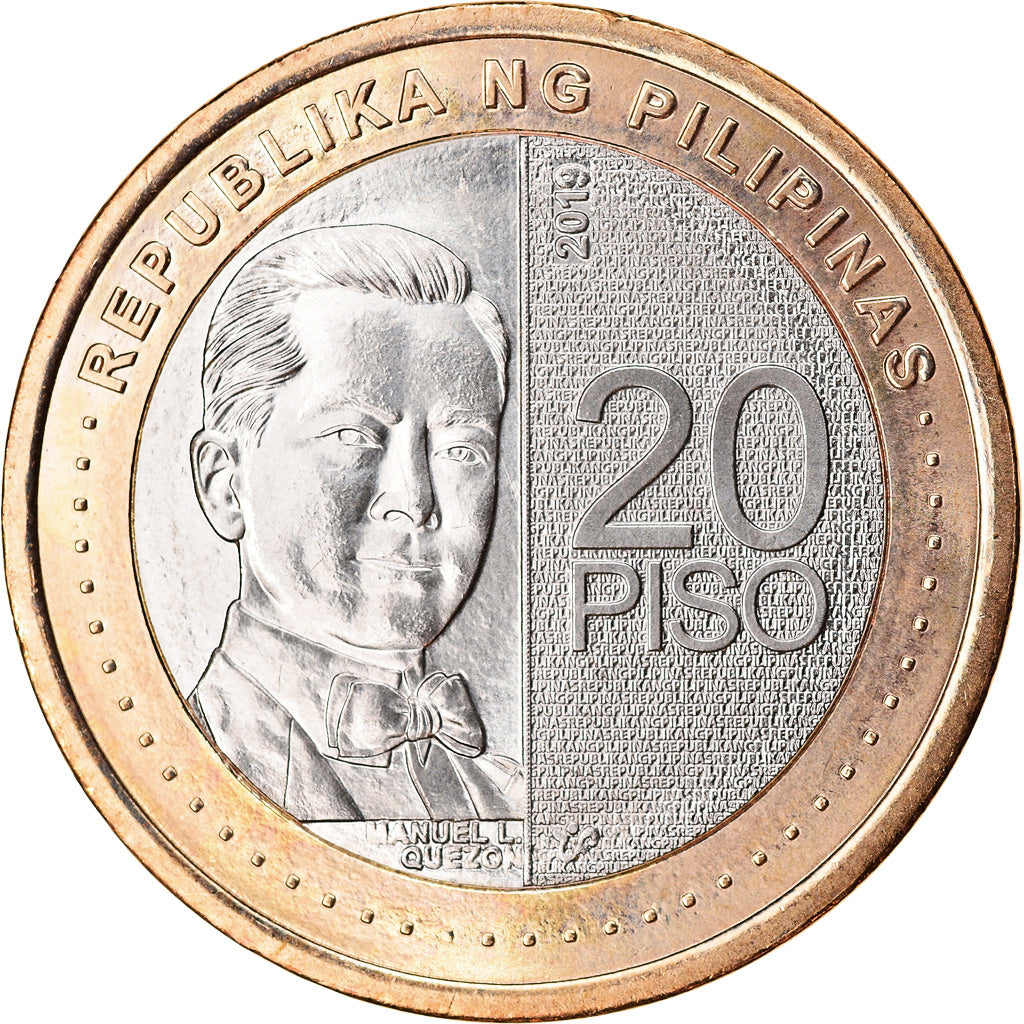 Moneta, Filippine, 20 Piso, 2019, Banque centrale, SPL, Bi-metallico