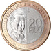 Coin, Philippines, 20 Piso, 2019, Banque centrale, MS(63), Bi-Metallic