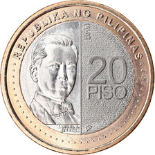 Moneta, Filippine, 20 Piso, 2019, Banque centrale, SPL, Bi-metallico