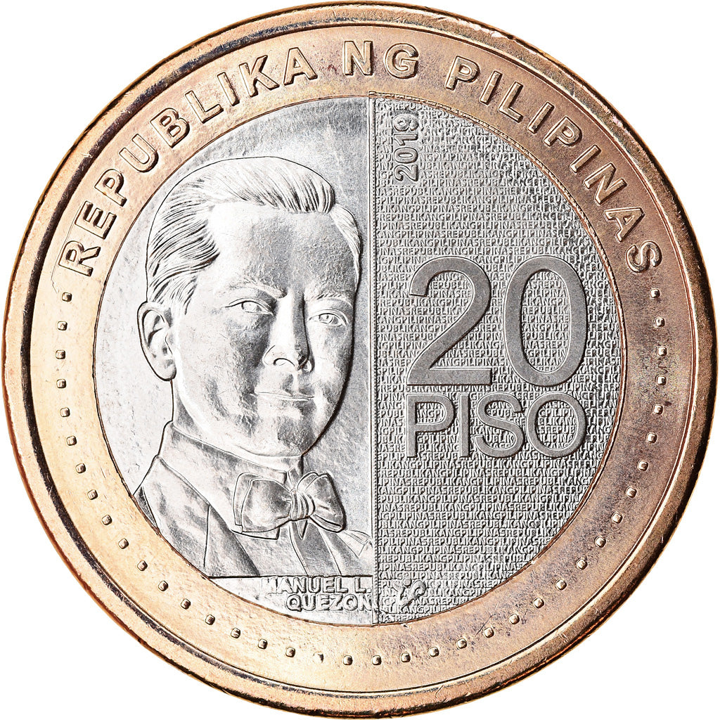 Moneta, Filippine, 20 Piso, 2019, Banque centrale, SPL, Bi-metallico