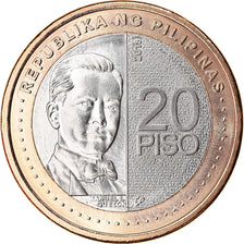 Moneta, Filippine, 20 Piso, 2019, Banque centrale, SPL, Bi-metallico