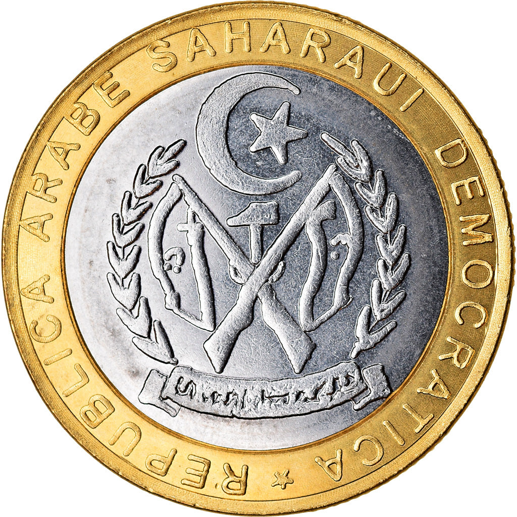 Moeda, REPÚBLICA ÁRABE SAARAUI DEMOCRÁTICA, 500 Pesetas, 2010, Jean Paul II