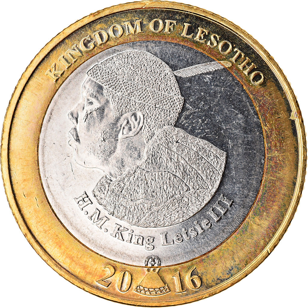 Coin, Lesotho, 5 Maloti, 2016, 50ème anniversaire de l'Indépendance, MS(63)
