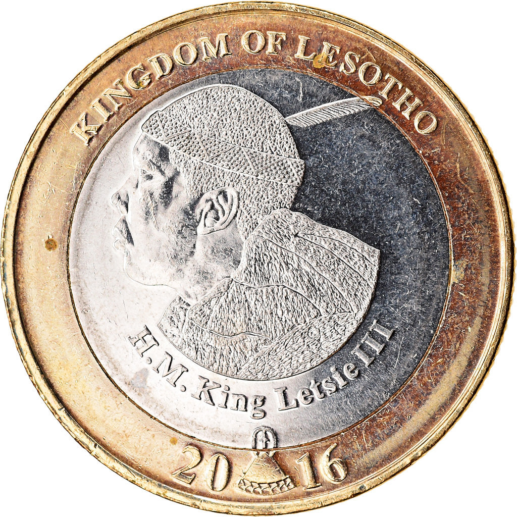 Münze, Lesotho, 5 Maloti, 2016, 50ème anniversaire de l'Indépendance, UNZ