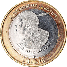 Moneda, Lesotho, 5 Maloti, 2016, 50ème anniversaire de l'Indépendance, SC