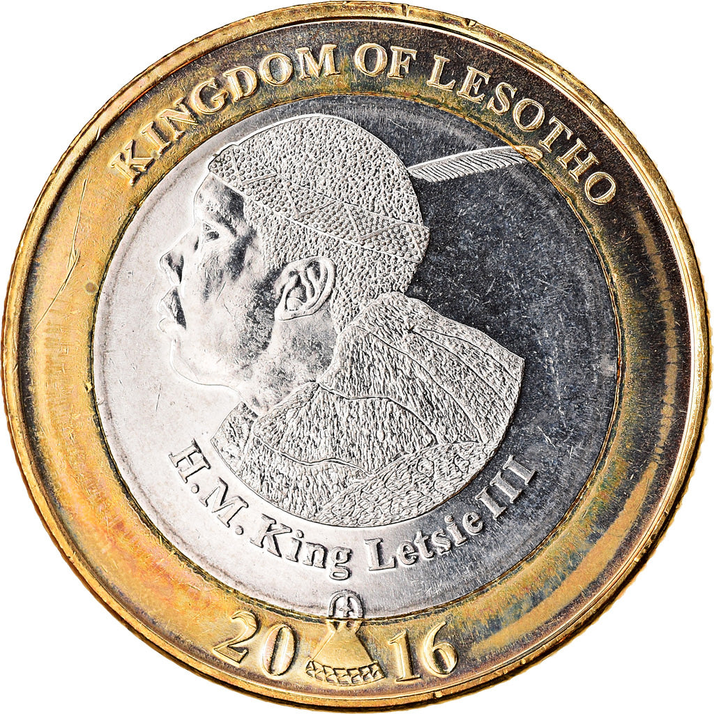 Coin, Lesotho, 5 Maloti, 2016, 50ème anniversaire de l'Indépendance, MS(63)
