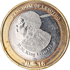 Coin, Lesotho, 5 Maloti, 2016, 50ème anniversaire de l'Indépendance, MS(63)