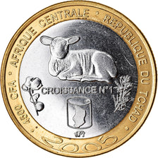 Moneta, Czad, 4500 CFA Francs-3 Africa, 2005, Africa, Croissance, MS(63)