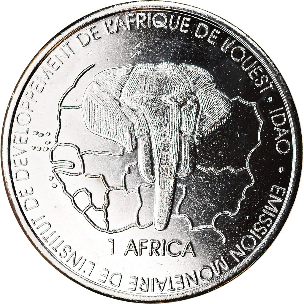 Coin, Mali, 1500 CFA Francs-1 Africa, 2003, Paris, Faune africaine - Gazelle