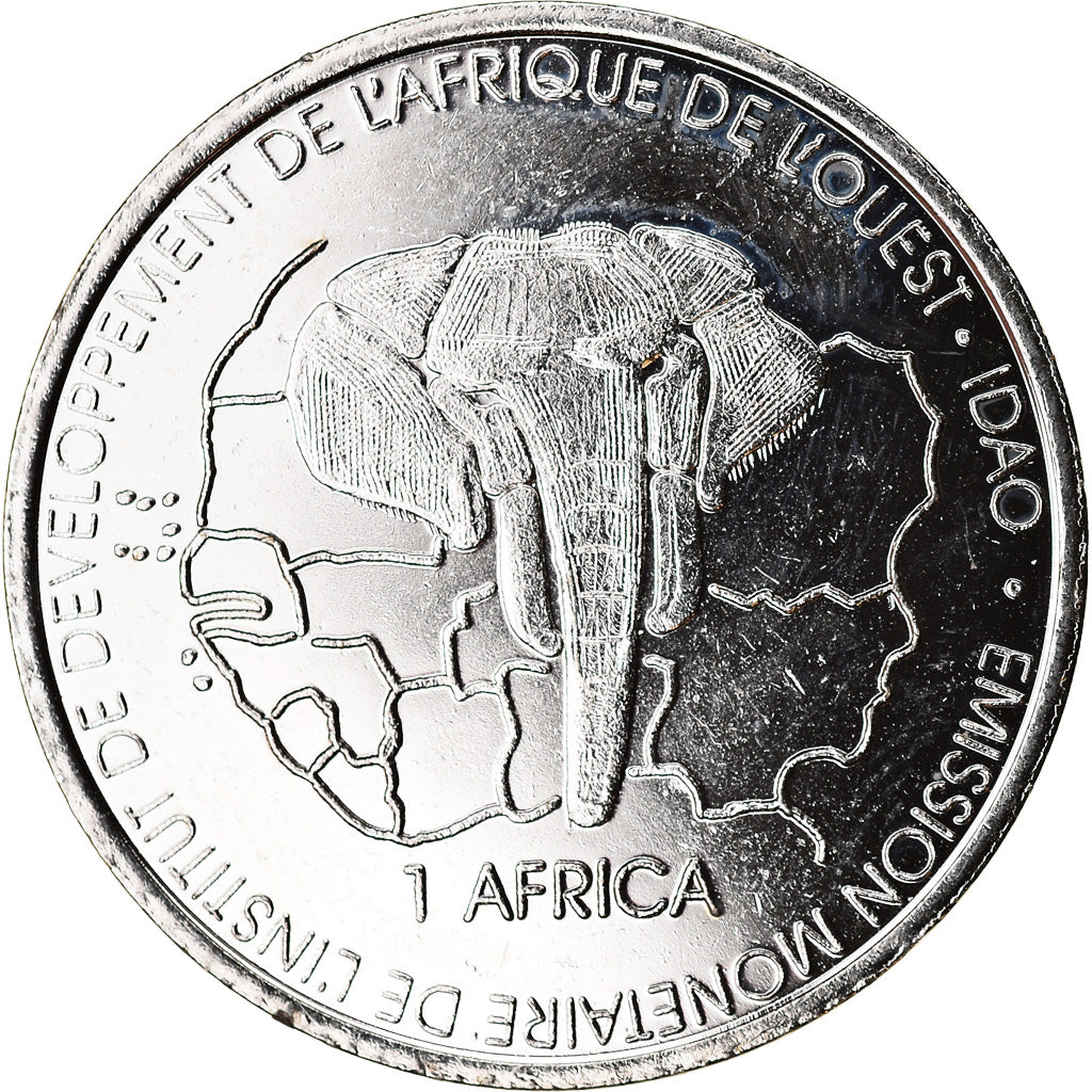 Coin, Mali, 1500 CFA Francs-1 Africa, 2003, Paris, Faune africaine - Gazelle