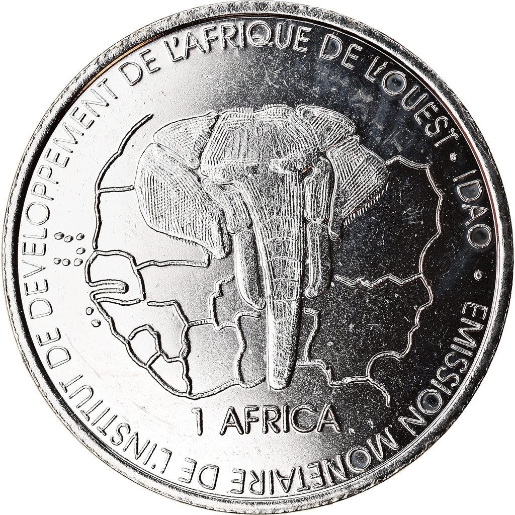 Moneda, Malí, 1500 CFA Francs-1 Africa, 2003, Paris, Faune africaine - Gazelle