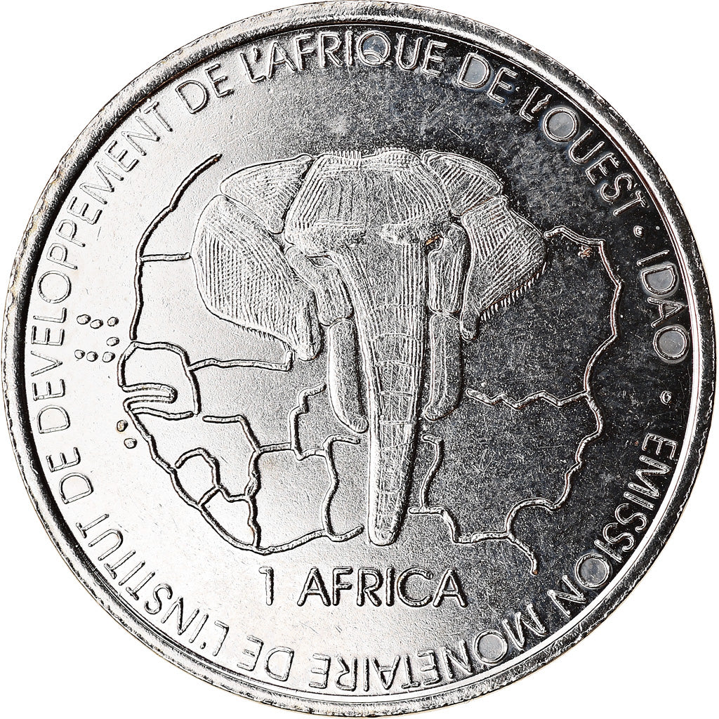 Moneda, Malí, 1500 CFA Francs-1 Africa, 2003, Paris, Faune africaine - Gazelle