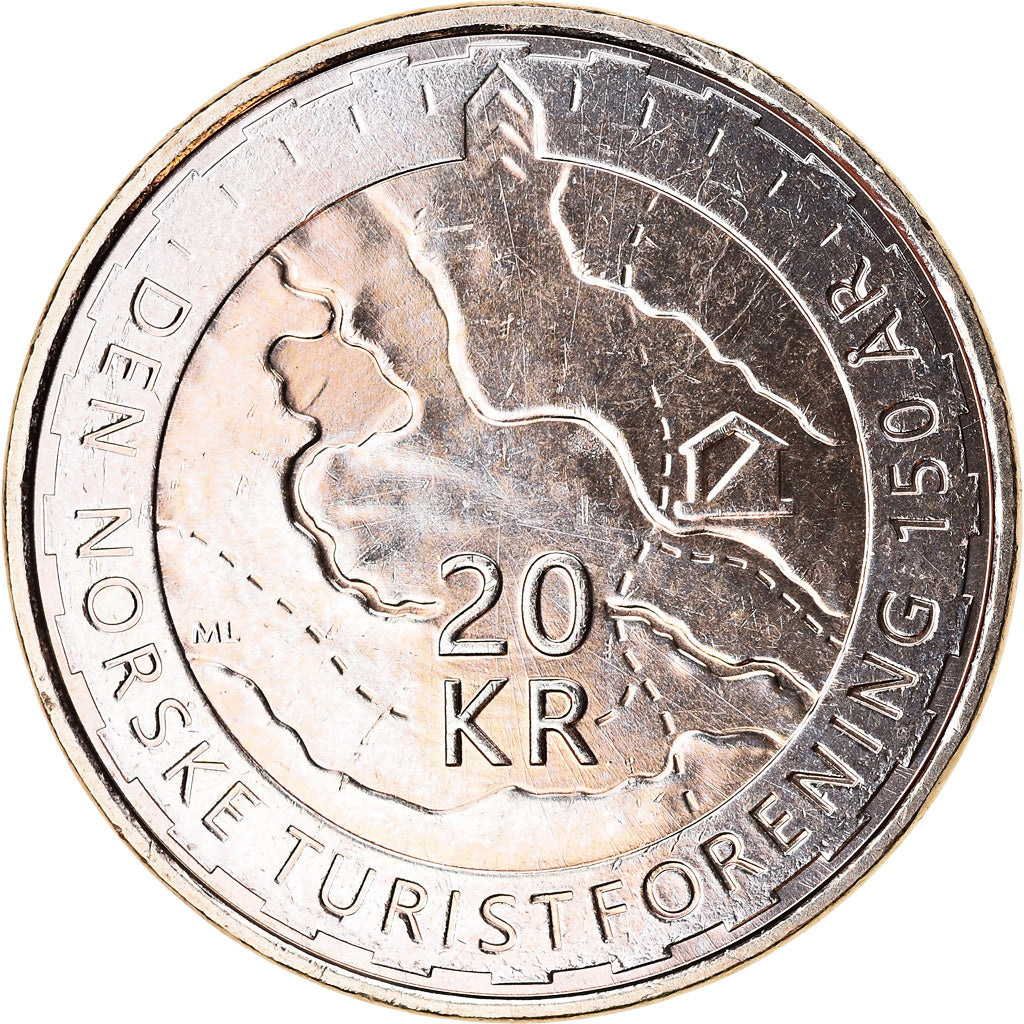 Monnaie, Norvège, 20 Kroner, 2018, Association Trekking, SPL, Nickel-brass