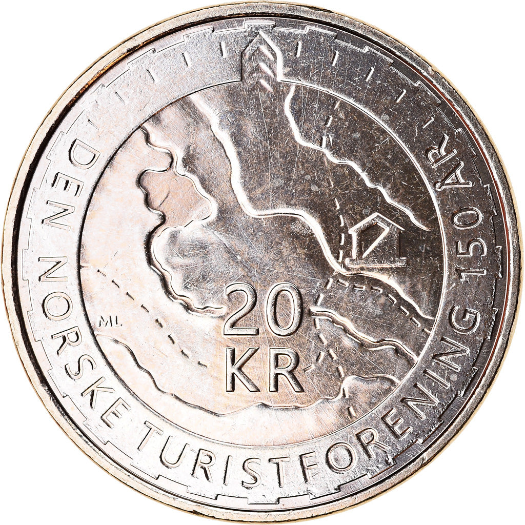 Moneta, Norvegia, 20 Kroner, 2018, Association Trekking, SPL, Nichel-ottone
