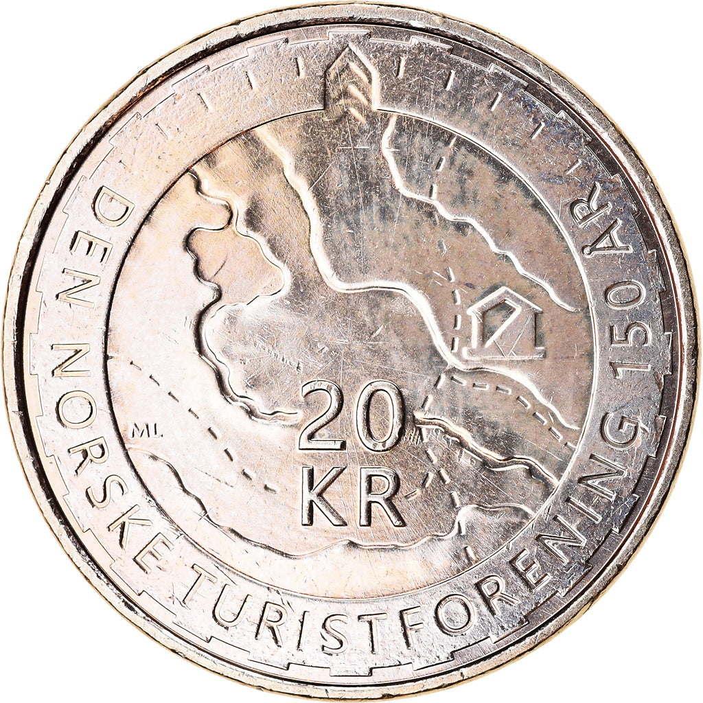 Monnaie, Norvège, 20 Kroner, 2018, Association Trekking, SPL, Nickel-brass