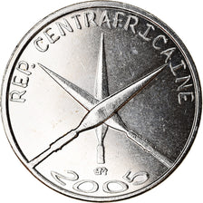 Central African Republic, 1500 CFA Francs-1 Africa, 2005, Nickel Plated Iron