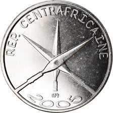 Central African Republic, 1500 CFA Francs-1 Africa, 2005, Nickel Plated Iron