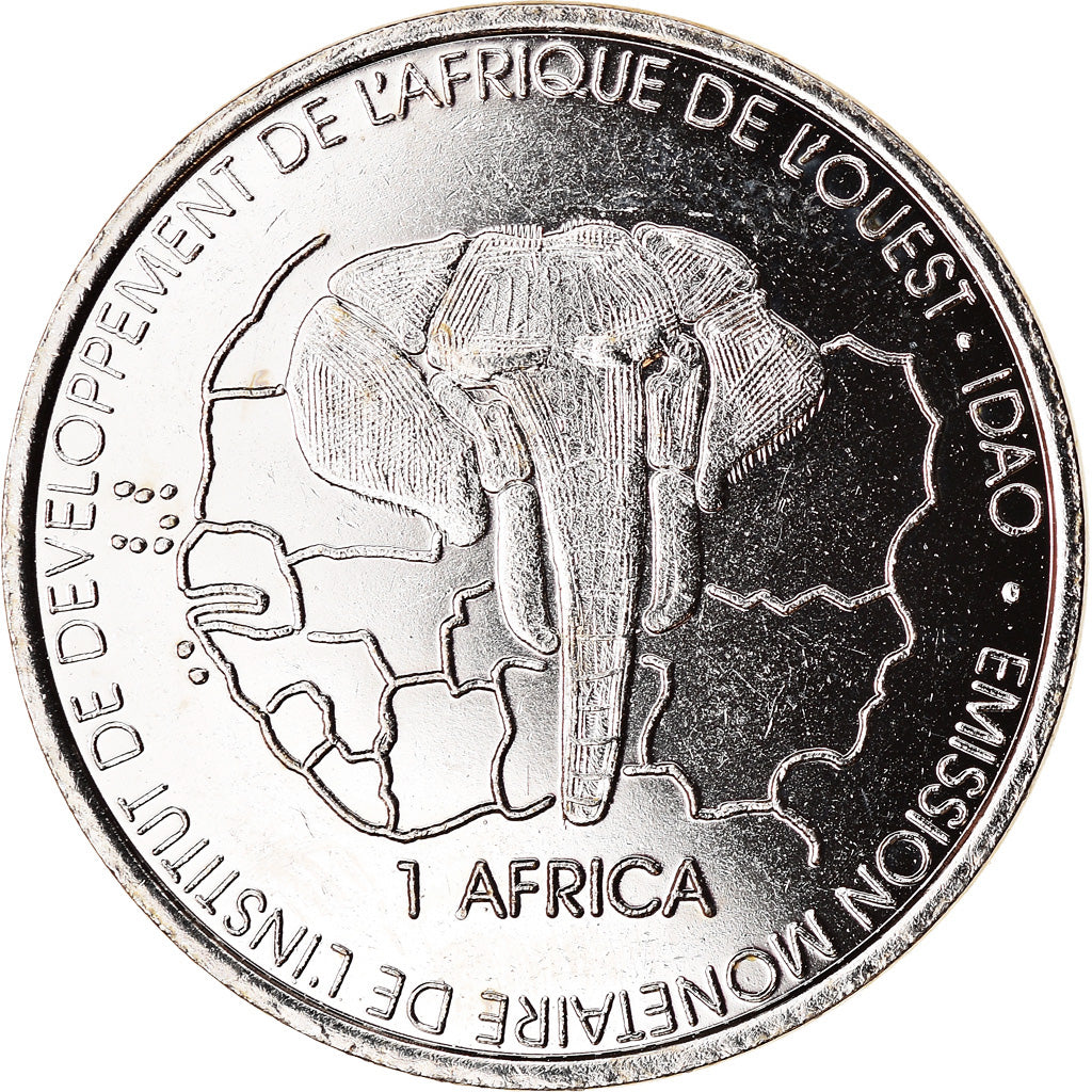 Moneta, Costa d’Avorio, 1500 CFA Francs-1 Africa, 2003, Paris, SPL, Acciaio