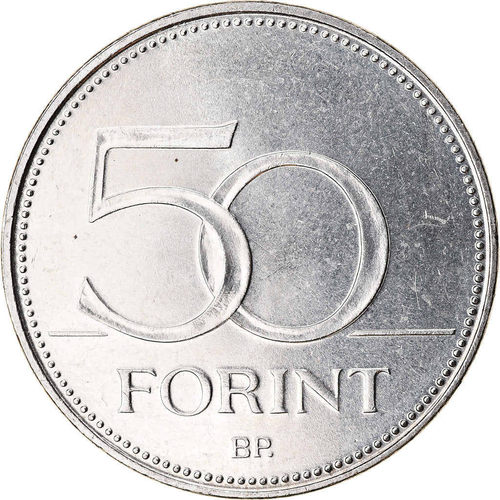 Coin, Hungary, 50 Forint, 2018, Budapest, Championnat du Monde de Lutte, MS(63)