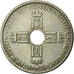 Moneta, Norvegia, Haakon VII, Krone, 1925, BB+, Rame-nichel, KM:385