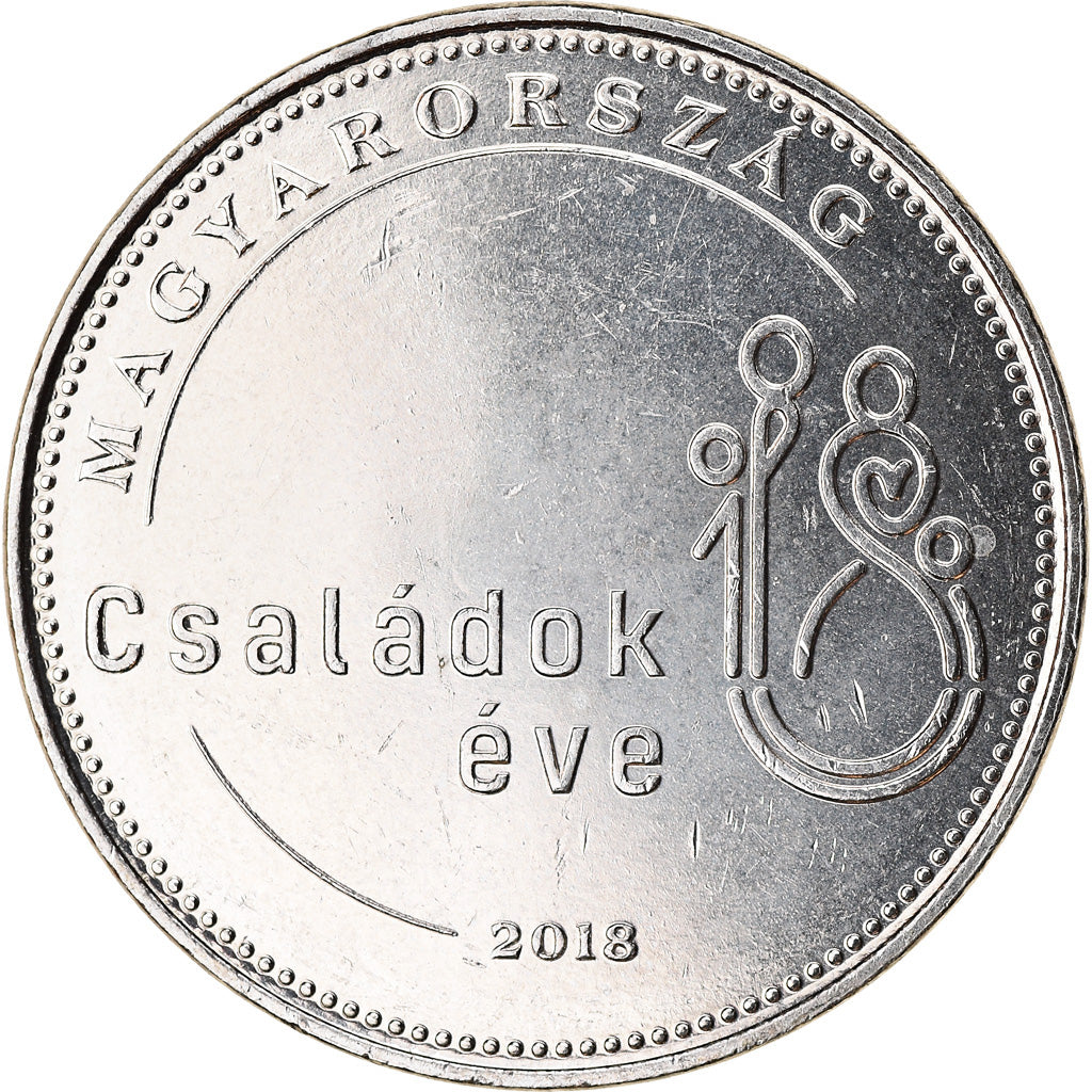 Coin, Hungary, 50 Forint, 2018, Budapest, Année de la famille, MS(63)