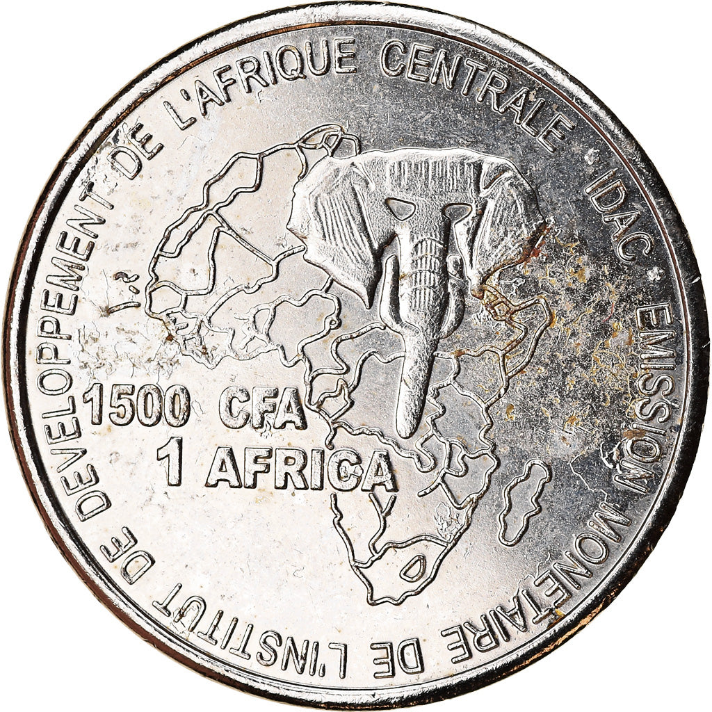 Coin, Equatorial Guinea, 1500 CFA Francs-1 Africa, 2005, Coquillages, MS(63)