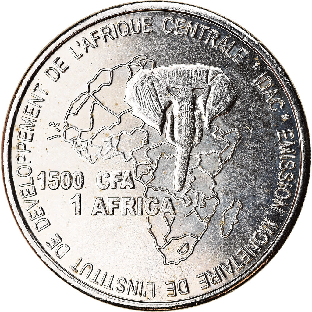 Coin, Equatorial Guinea, 1500 CFA Francs-1 Africa, 2005, Coquillages, MS(63)