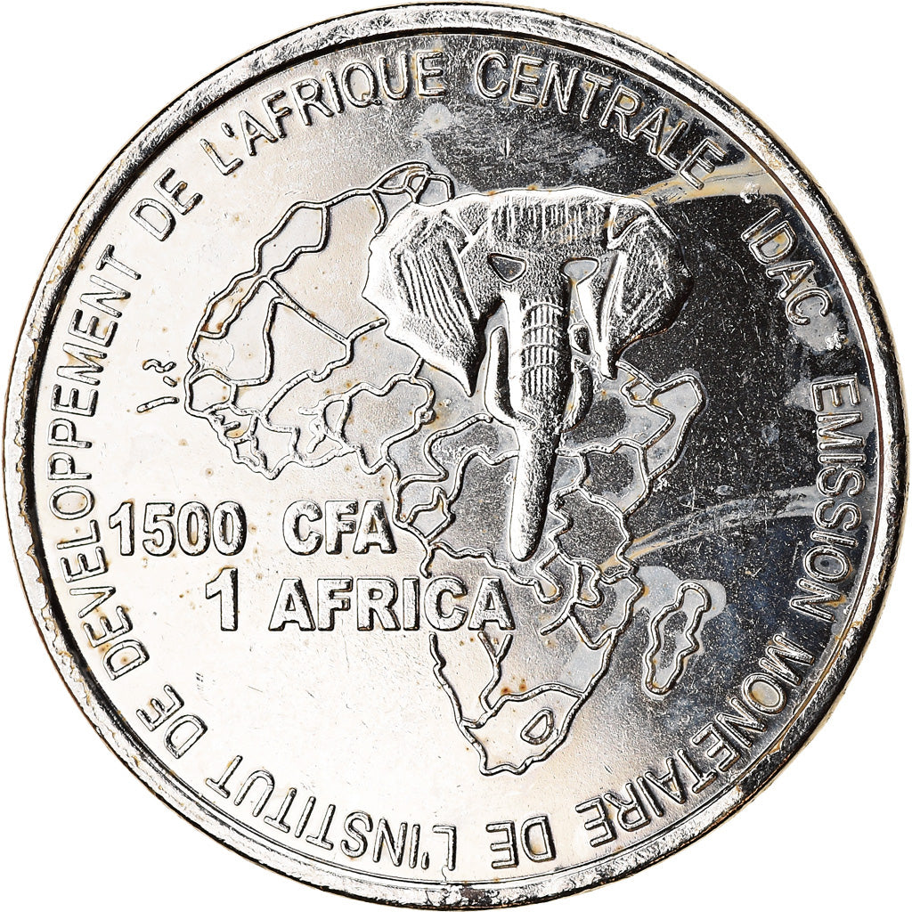 Coin, Equatorial Guinea, 1500 CFA Francs-1 Africa, 2005, Coquillages, MS(63)