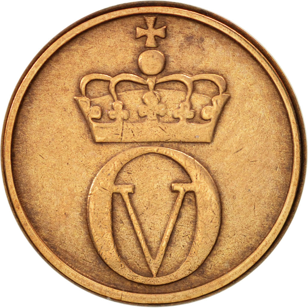 Norway, Olav V, Ore, 1961, EF(40-45), Bronze, KM:403