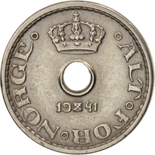 Norway, Haakon VII, 10 Öre, 1941, EF(40-45), Copper-nickel, KM:383
